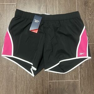 Reebok Black and Pink Performance Shorts